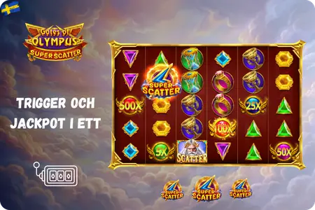 Super Scatter-symbolen som betalar och startar free spins